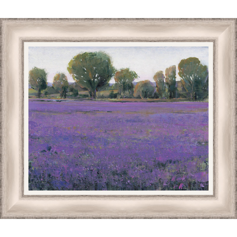 Lavande, champ i, reproduction d’art encadrée