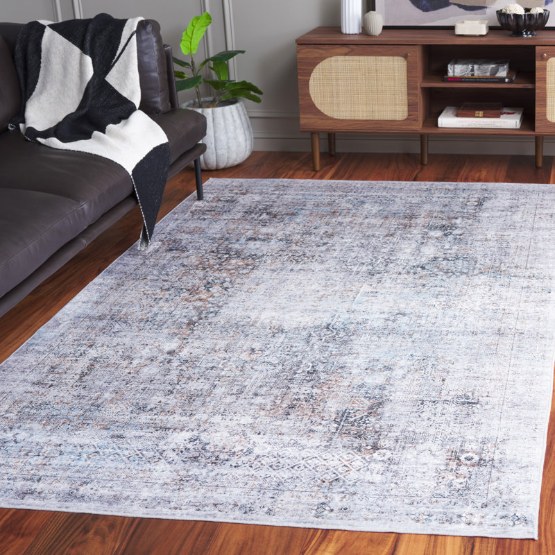 Talena Monica Performance Machine Washable Solid Color Rug, Rectangle 5' x 8'