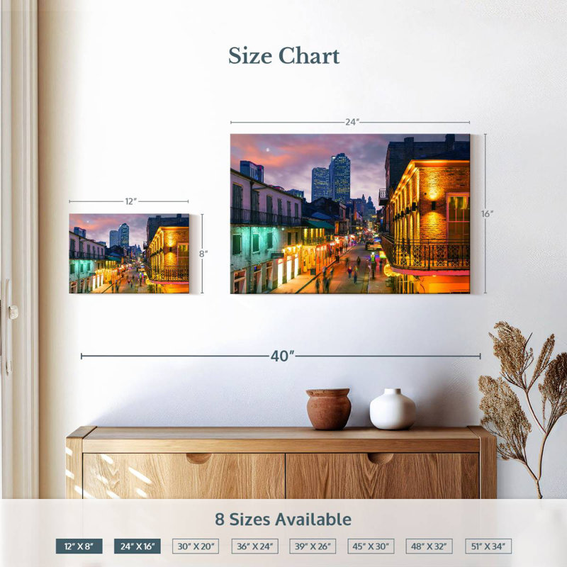 Kavia French Quarter Evening Glow, H 16 po x l 24 po