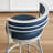 Ayala Rowan 26.6" Modern Swivel Leather Counter Stool withCurved Back and Metal Frame-690137990
