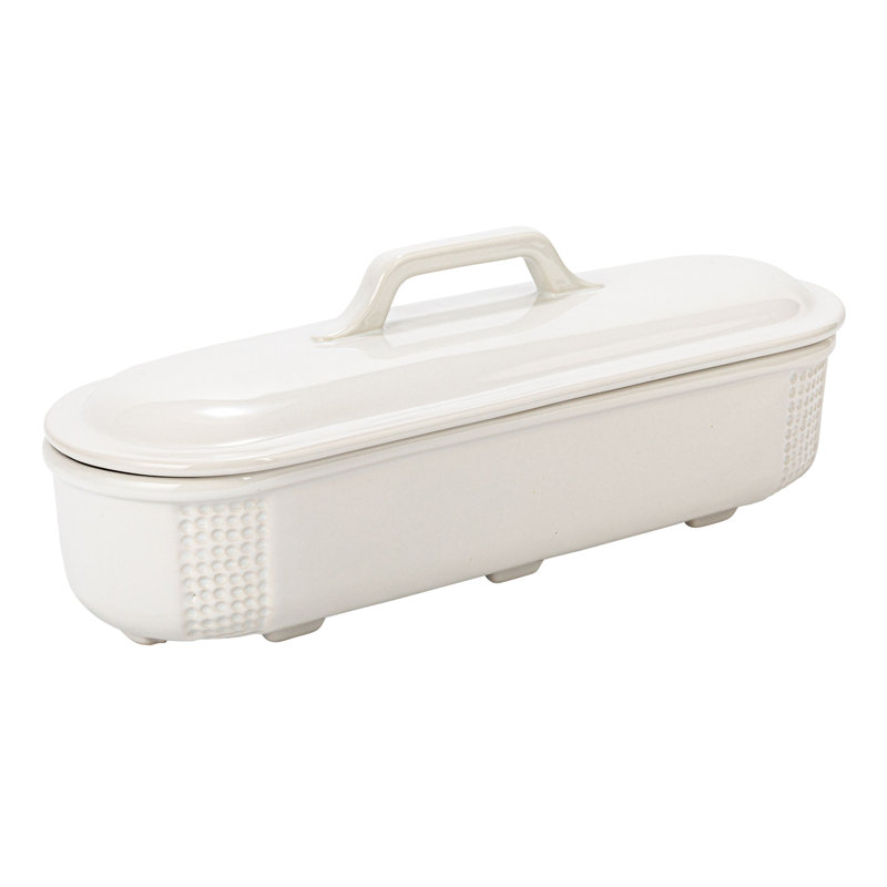Creative Co-Op Backyard Farmer Oval Stoneware Ramekin Bakeware