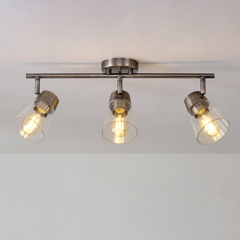 Bismark 24'' 3 -Light Fixed Track Track Kit with Dimmable and Adjustable Head