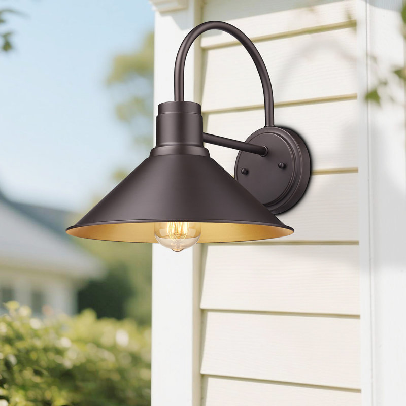 Outdoor Wall Lights For House, Front Porch Outdoor Wall Lighting Fixture, Modern Farmhouse Outside Sconce Lightin (Oil Rubbed Bronze, 1 Pack)