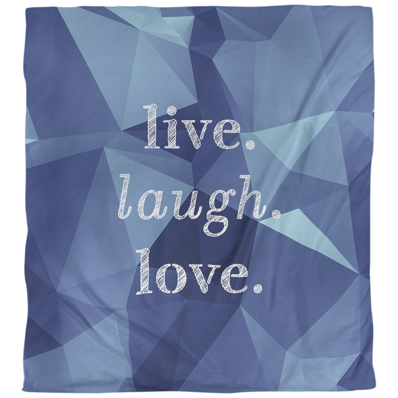 Housse de couette simple pour rire en temps réel love quot, Housse de couette pour très grand lit, Saphir