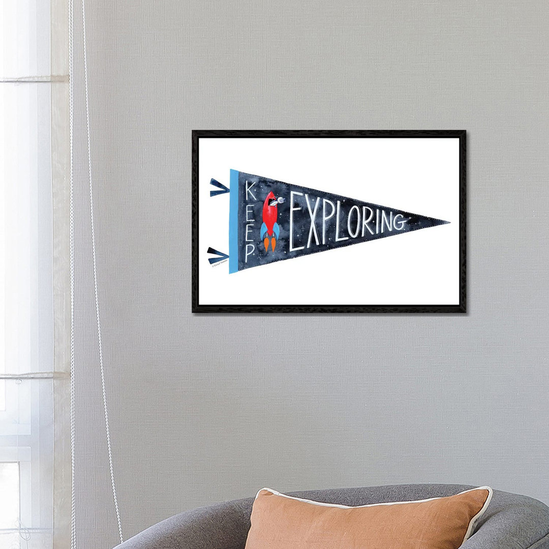 Keep Exploring Pennant von Rachel Nieman - Gallery-Wrapped Canvas Giclée on Canvas