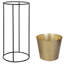Ensemble de pot de fleurs en métal 2 pièces Jermaine-588702850