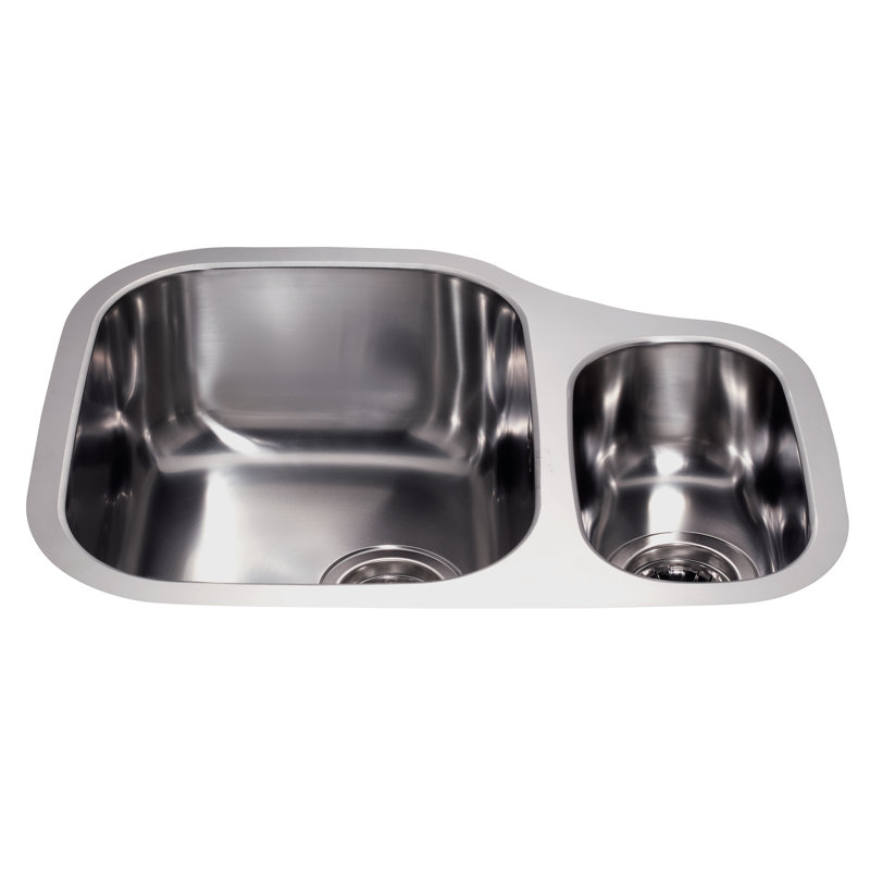 59cm x 46cm 1.5m Bowl Undermount Kitchen Sink, Left hand