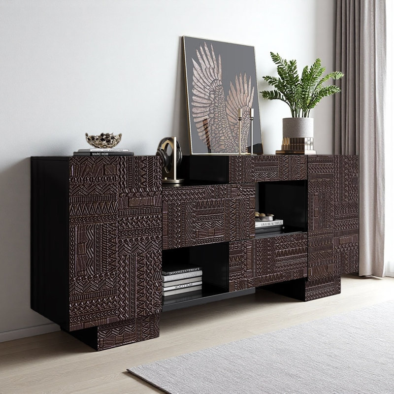 Armoire télescopique luxueuse de style italien, Café