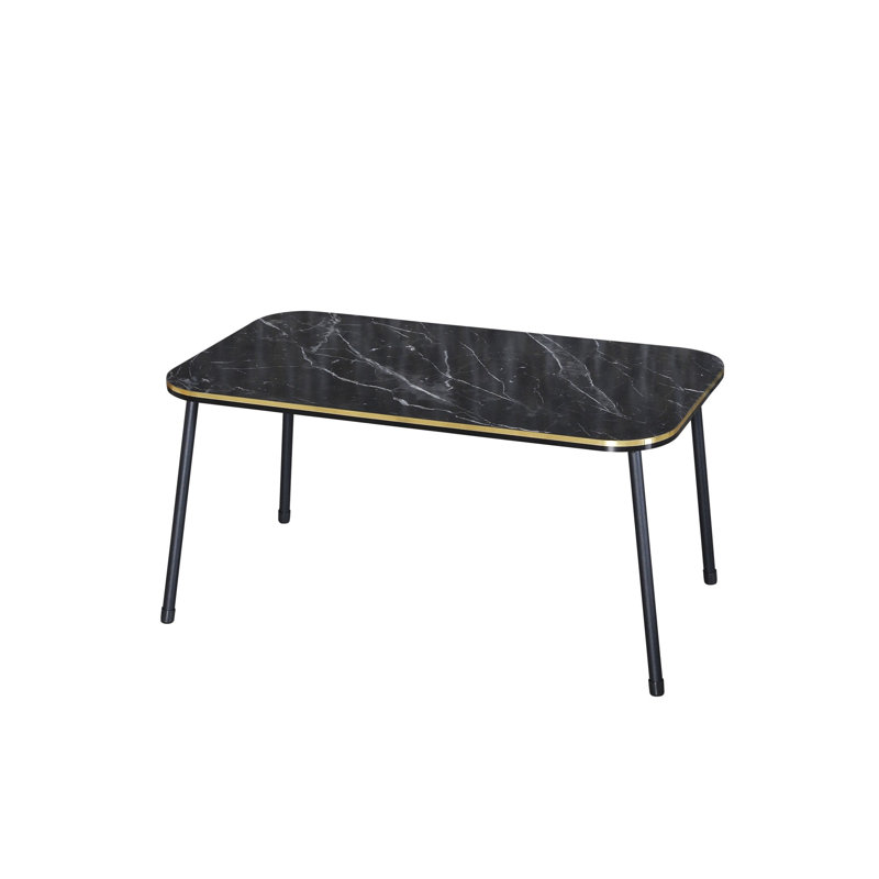 Bedelia 35cm Console Table, Black Marble