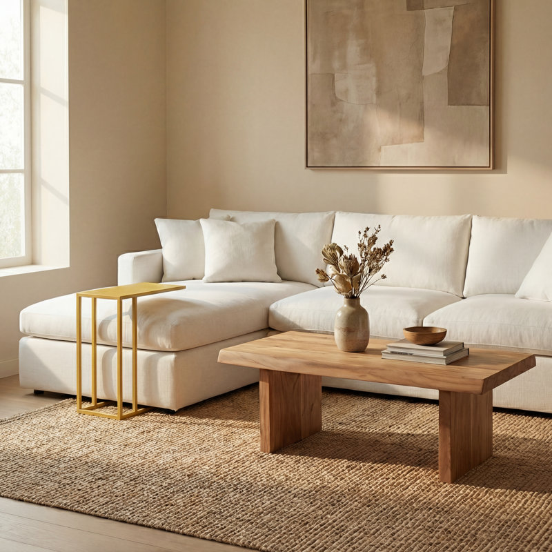 End Table, Yellow Ochre