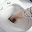Petite toilette compacte une pièce à double chasse