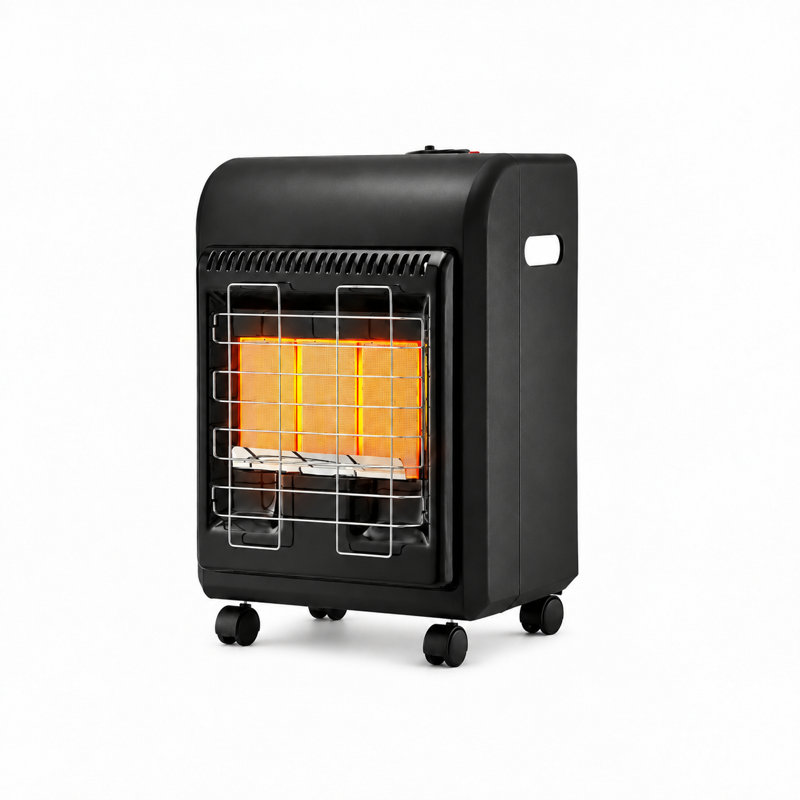 Propane Cabinet Heater, 6000-18000 BTU with 3 Temperature Settings & Tip-Over Protection, Radiant Heat Up to 450 Sq. Ft., Indoor/Outdoor Patio Use