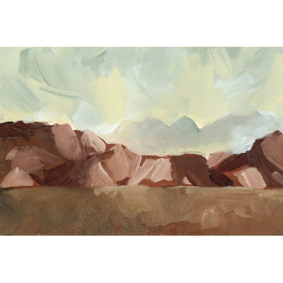 Brushed Canyons I - No Frame Print on Canvas