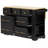 Kitchen Island with 6 Drawers, Drop Leaf and Power Outlet-1389708780