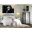 Tête de lit - Gris, tissu et fer, s'adapte aux grands lits et aux lits doubles, réglable, 52,5 po x 63,27 po x 3 po, structure en fer, réglable pour les dimensions: H 52,5 po x l 63,27 po x P 3 po