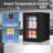 24 Bottle Mini Dormitory Refrigerator With Glass Door And Steel Wire Shelf Design, Small Size And Large Capacity, Portable And Energy-saving
