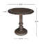 Table de bout à piédestal intérieur / extérieur Marlow
