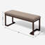 Banc rembourré gris