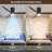 52 In. Flush Mount Ceiling Fan With Light And Remote Control