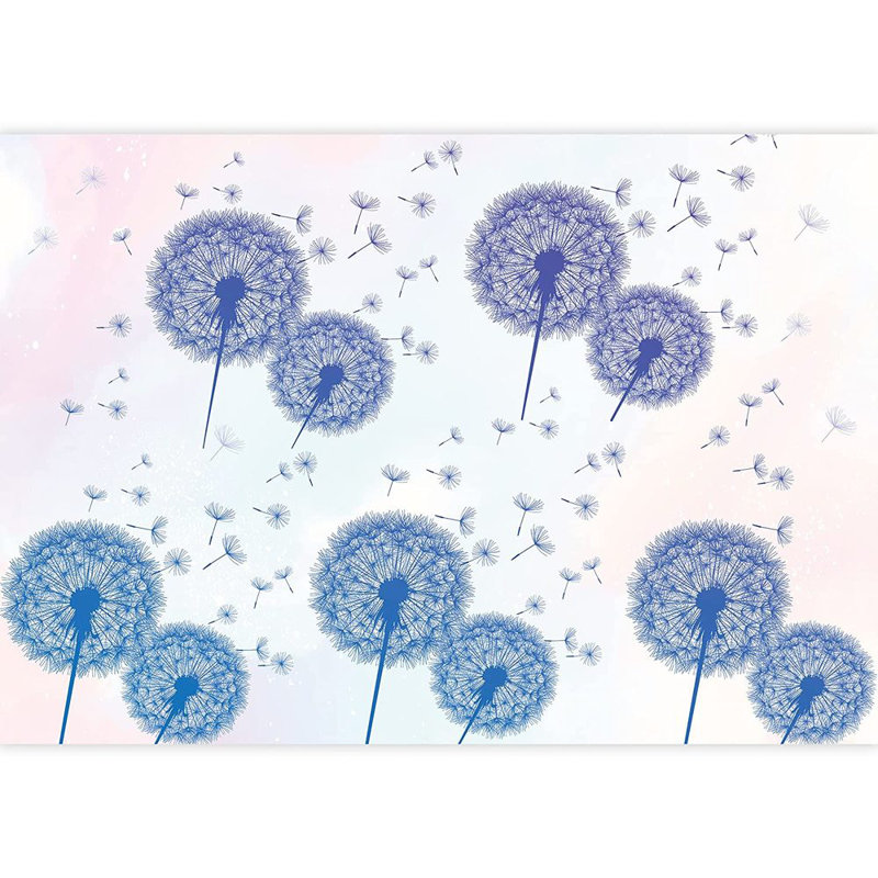 Abstract Floral Peel & Stick Floral Border, 100" L x 144" W