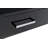 Black High Gloss and Chrome Writing Lagena with Integrated USB Charging Port for Modern Home Office-1405906266