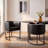 Upholstered Faux Leather Dining Chair Modern Arm Chair-2112371613-2112371608