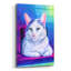 «Rainbow White Cat» par Rebecca Wang, art mural en verre acrylique-764219160