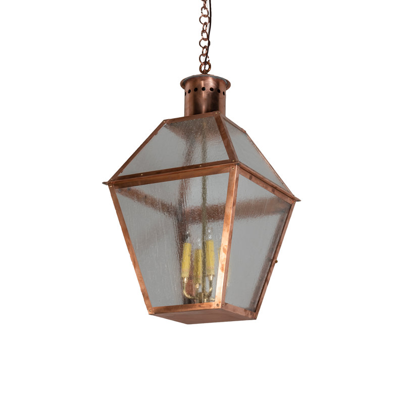 Lustre géométrique à 4 lumières Falmouth, H 35 po x l 17,5 po x P 17,5 po, Laiton brut