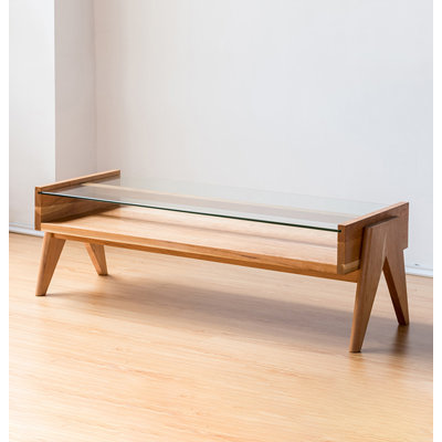 Solid cherry wood coffee table