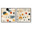 Polanco - Ensemble de 2 collages carrés botaniques abstraits-101846905-101846904
