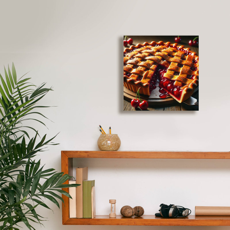  'Cherry pie' by Rey Klimt Canvas Wall Art, 12" x 12", H 12 po x l 12 po x P 0,75 po