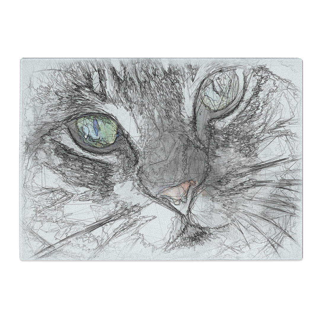 Portrait of a Cat Vol.2 Sketch Chopping Board