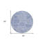 Tapis rond lavable intérieur ivoire et gris 8 pi