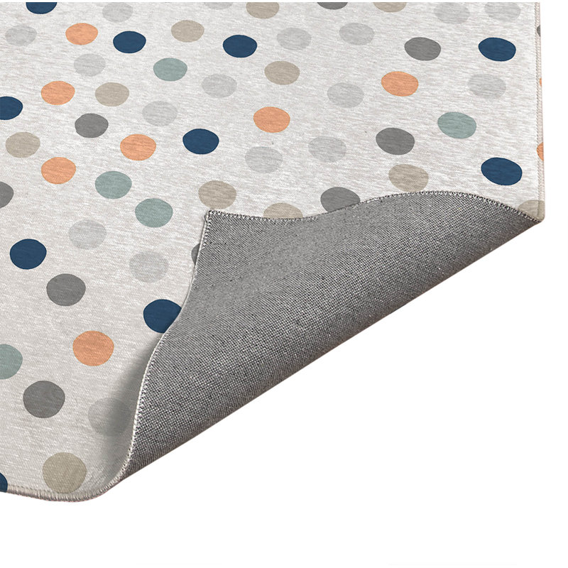 Tapis d'extérieur antidérapant Always Polka, Rectangulaire 8 pi x 10 pi