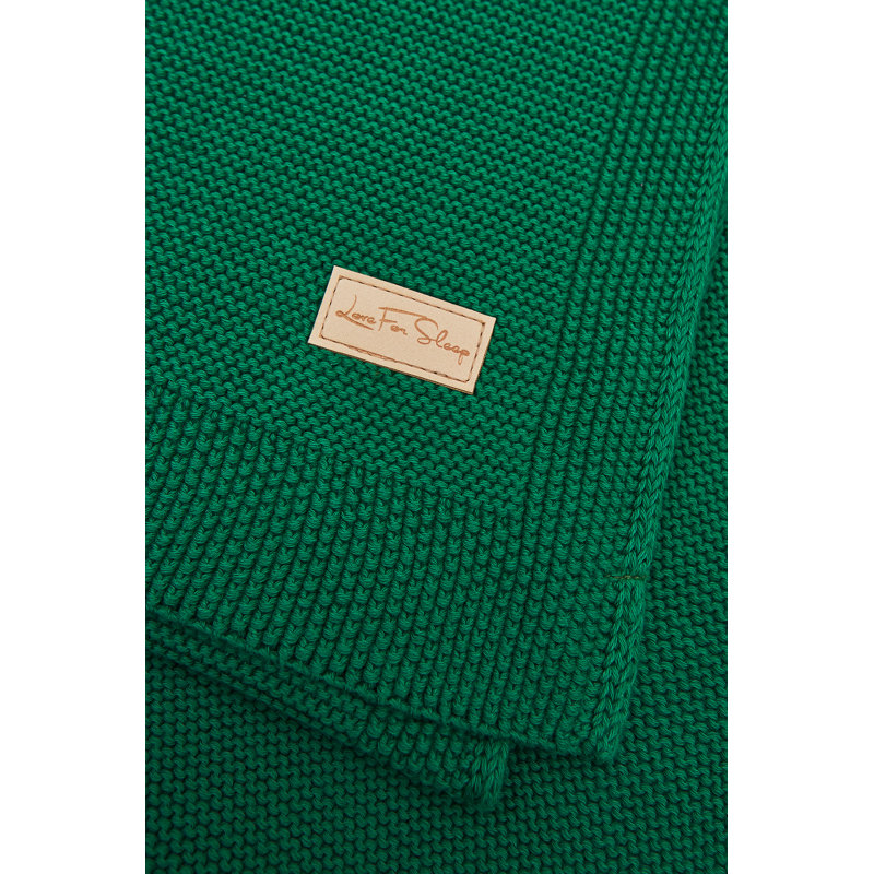 Cotton Baby Blanket, Forest Green