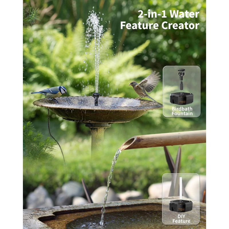 4W Solar Pond Filter Fountain Pump