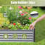 Lit de jardin surélevé galvanisé 8X4X1.5 Ft-1554936862-1554936864