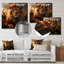 Golden Lion royal, portrait africain III - décoration murale animal lion-1642793171