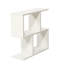 Table de bout grise, 4 tablettes rectangulaires, 23 po x 23 po x 7 po, bureau, guide d'assemblage facile