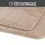 Ensemble de tapis de bain en mousse viscoélastique 3 pièces, ensembles de tapis de salle de bain à absorption d'eau rapide pour douche de baignoire, meuble-lavabo et base de toilette, beige-1394896302