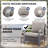 Wyland Industrial Style Outdoor Fire Pit Set With 2 Patio Chairs, Propane Gas Fire Pit, 2 Ottomans-818020014