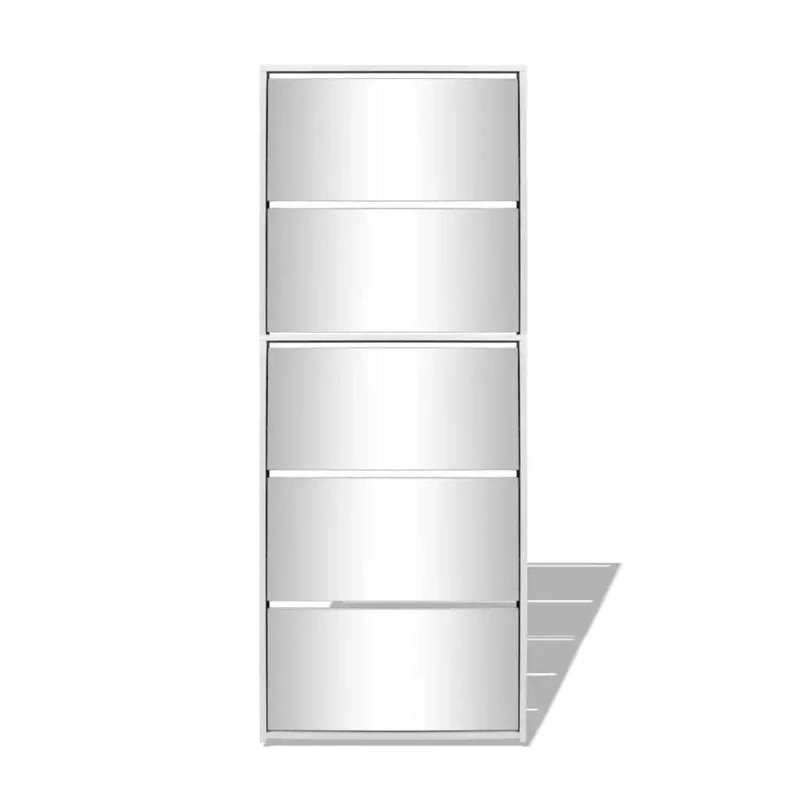 4 Pair Flip Down Shoe Storage, White