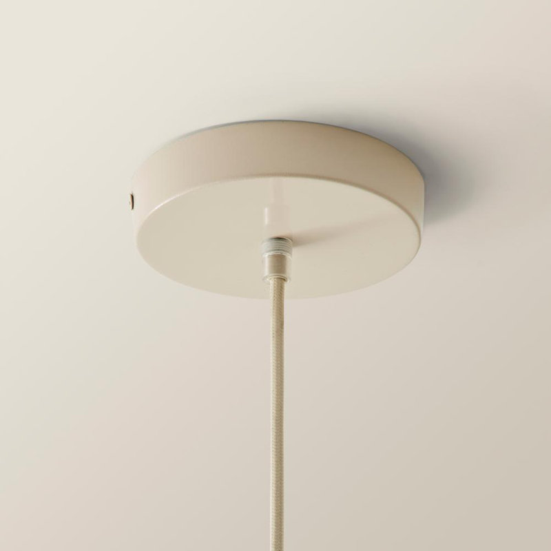 Dekota 1 - Light Walnut Pendant, Cream/Walnut, Yes