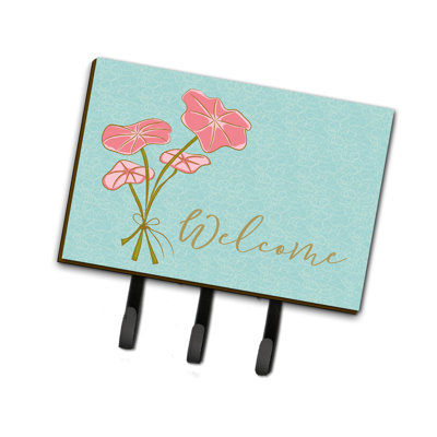 Metal Wall Organizer with Key Hooks