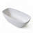 67 inch Matte White Solid Surface Deep Soaking Bathtub with Slip Resistant Contour