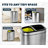10.5 Gallons Stainless Steel Open Multi-Compartments Trash & Recycling Bin-49241112