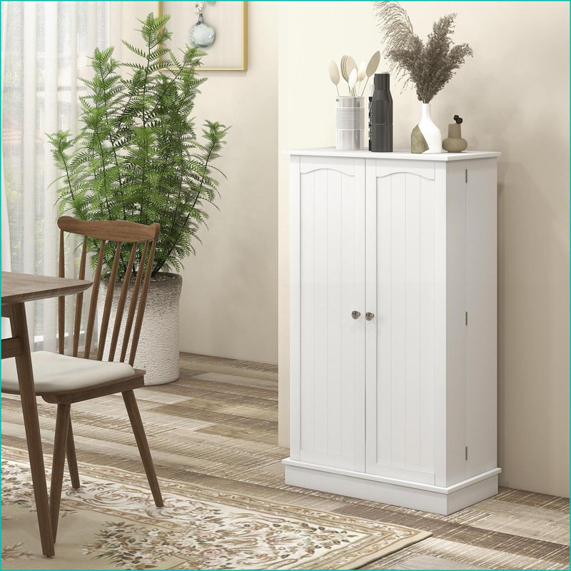 Armoire de cuisine avec étagère de rangement à 5 niveaux 12 étagères à épices | Panneau de fibres à densité moyenne | Style élégant