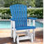 Fauteuil oscillant Haven, bleu-755057548