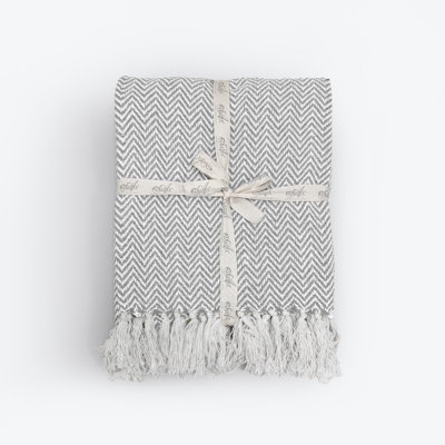 Audley Chevron Herringbone Throw Blanket