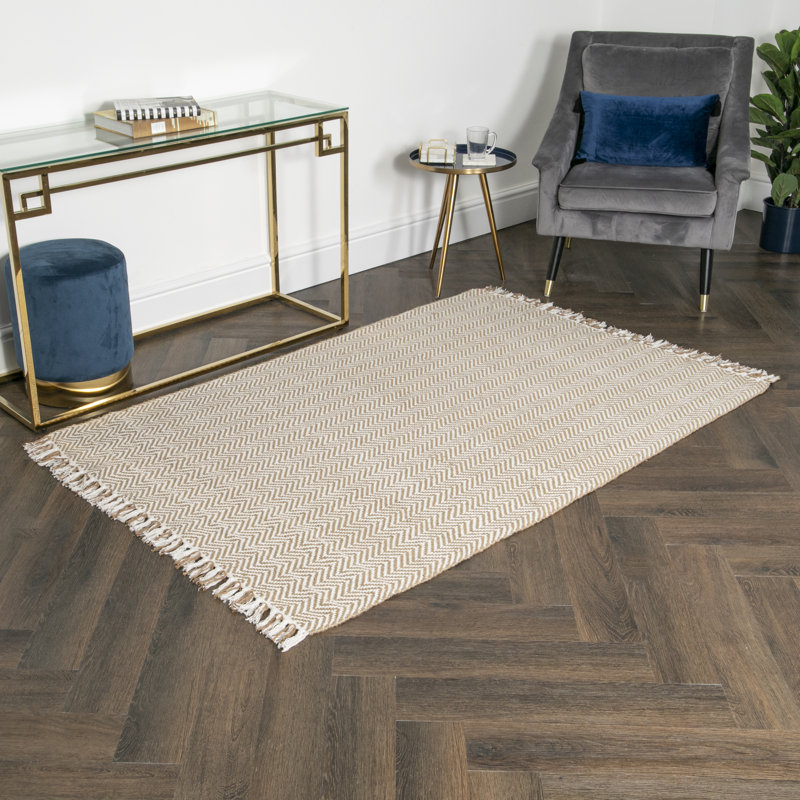 Esmund No Pattern And Not Solid Colour Hand Woven Area Rug, Rectangle 200 x 300cm